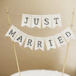 Just Married Wedding Cake Topper, Rustic Cake Banner, Rustic Cake Toppers, Wedding Cake, Wedding Cake Topper, Wedding Cake Banner,photo prop