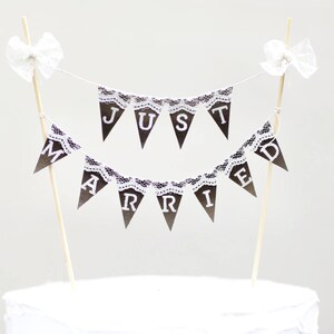 100% Hand Made, Just Married Wedding Cake Topper, Rustic Cake Banner, Rustic Cake Toppers, Wedding Cake Topper, Wedding Cake Banner
