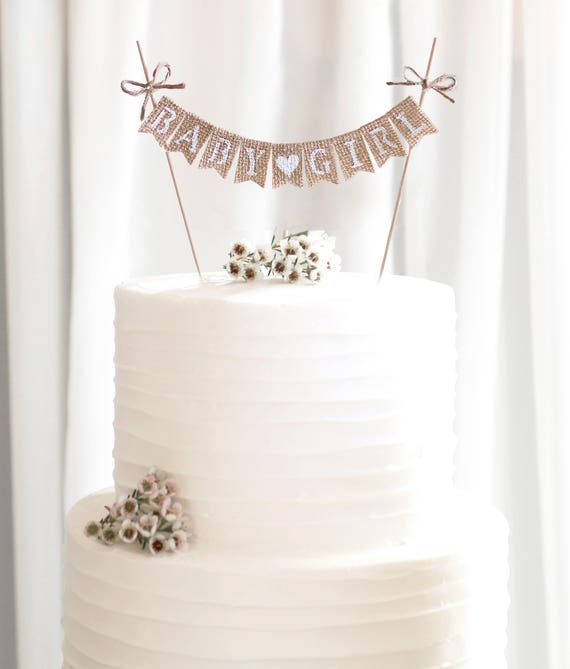 Baby Girl Rustic Cake Topper,personalized Cake Topper,baby Shower