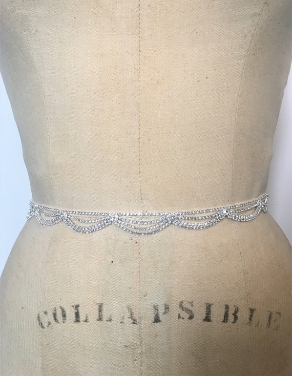 Vintage Art Deco Strands Waist Belt Vintage Art Deco Strands Waist Belt main image 3