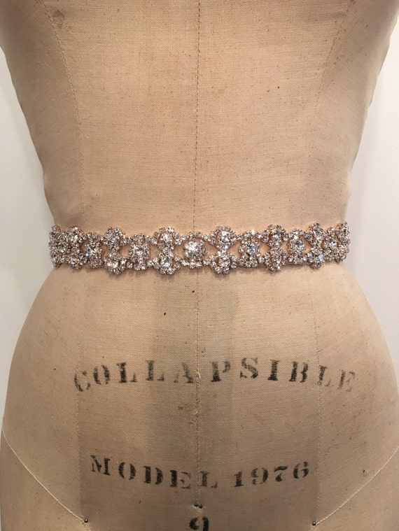 rose gold dress belt Alyce 61966 Light Yellow – Joani's Fashions main image 1