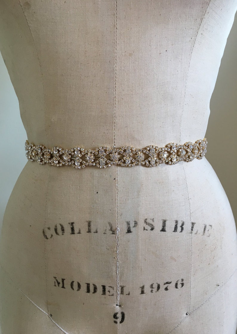 Gold Bridal Belt Gold Bridal Sash Gold Bridesmaid Belt Bridal Etsy