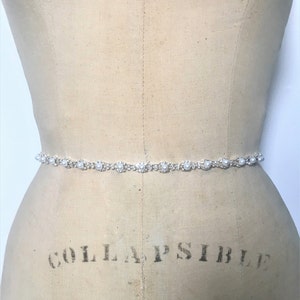 Bridal Sash-Bridal Belt-Bridesmaid Sash Belt-Small Pearl Rhinestone Beaded Bridal Belt Sash-Pearl Bridal Sash Belt-Pearl Wedding Sash Belt