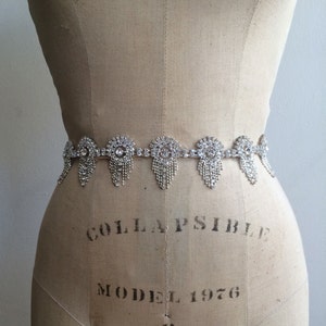 Art Deco Wedding Bridal Sash Belt-Bridesmaid Belt-Beaded Rhinestone Bridal Sash Belt-Bridesmaid Sash Belt-Bridal Sash Belt-Wedding Sash Belt