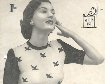 Livro de tricô TwinPrufe dos anos 1950 153