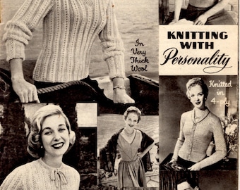 Weekblad 50-er jaren breien met persoonlijkheid voor dames pdf