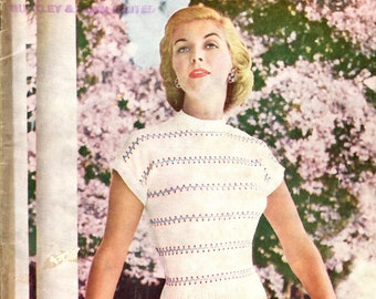 Livro de Tricô Hughes da década de 1950, página 208 (PDF)