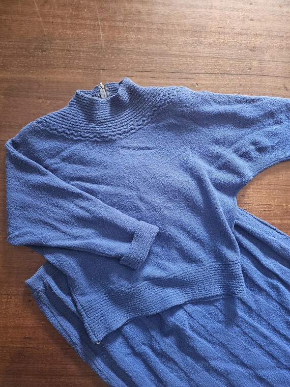 1950s Lofties Blue Knit Set - image 3
