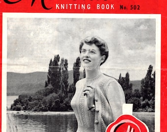 Mondella-breiboek uit de jaren 50 502 pdf Twinset-ontwerpen