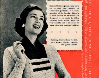 Snelbreiboekje uit de jaren 1950 van Woman Magazine