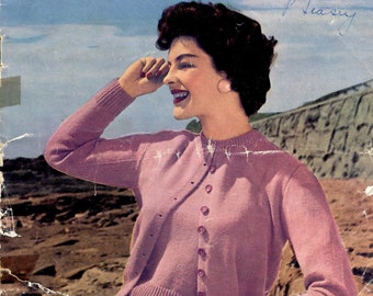 Livro 192 de conjuntos Twinprufe Twin da década de 1950, com 10 modelos em PDF.