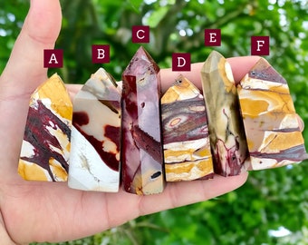 Mini Mookaite Jasper towers - Druzy Mookaite - Mookaite Jasper Crystal - Crystal towers - Chakra - Mediation crystals - Calming crystals