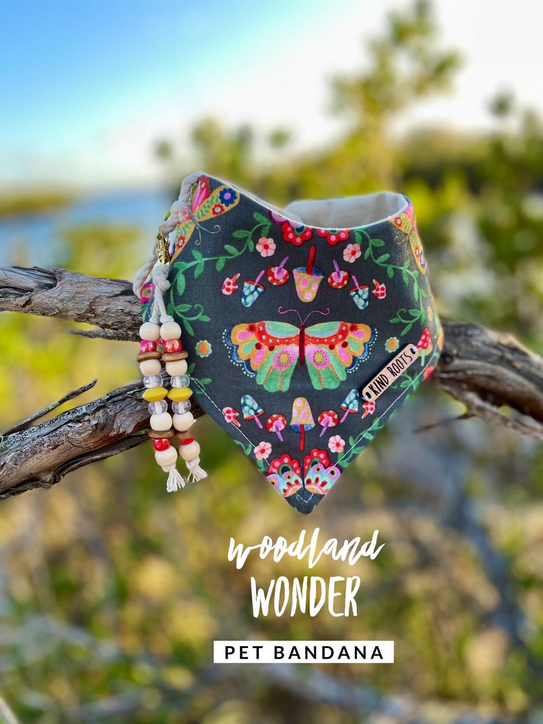 Butterfly Dog Bandana Mushroom Cat Bandanas Mushroom Dog Bandanas