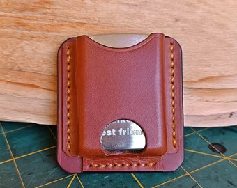 Leather Pouch Case Compatible With Zippo Lighter Belt Loop Handmade Hand-stitched/Unique-New