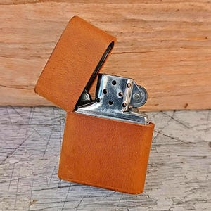 Leather Pouch/Case/Compatible With Zippo Lighter/Handmade/Hand-stitched/Unique-New