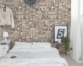 Free Shipping!! Awesome self-adhesive temporary wallpaper, easy to use! Just peel & stick it, then love it!