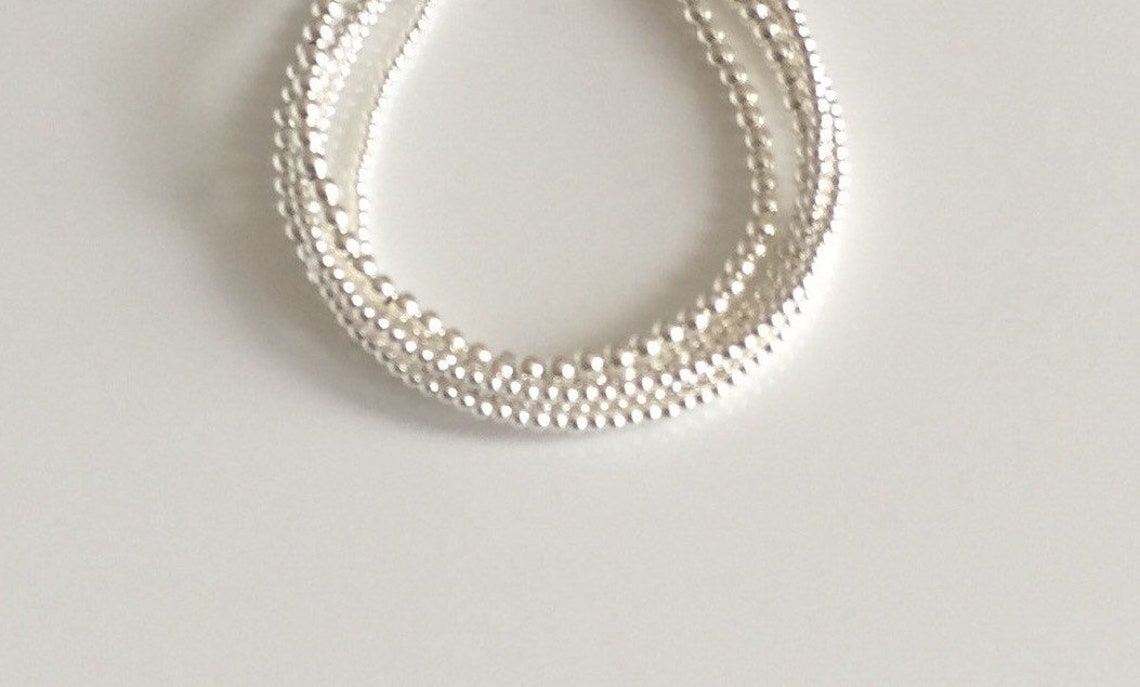 5 Strand Bracelet. Layered Sterling Silver Bracelet. Silver Etsy