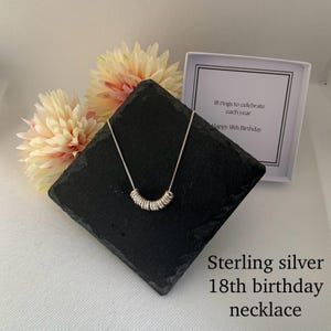 18th birthday necklace. 18th birthday gift. Special birthday present. 18th birthday gift for girls. Milestone jewellery. 18th Necklace