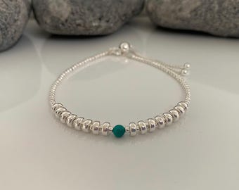 18th birthstone bracelet. 18th birthday gift. Special birthday present. 18th birthday gift for girls. Birthstone bracelet