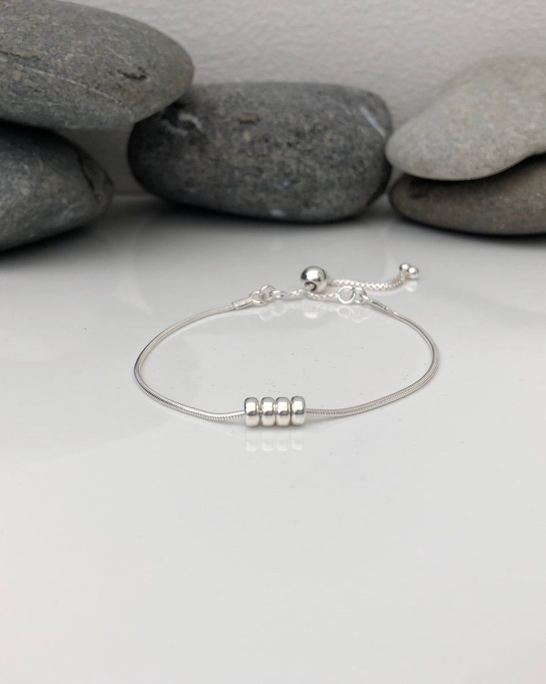 Bracelet 40e anniversaire en argent Cadeau 40e anniversaire. Cadeau 40e anniversaire pour femme. Bracelet 40e en argent sterling image 6