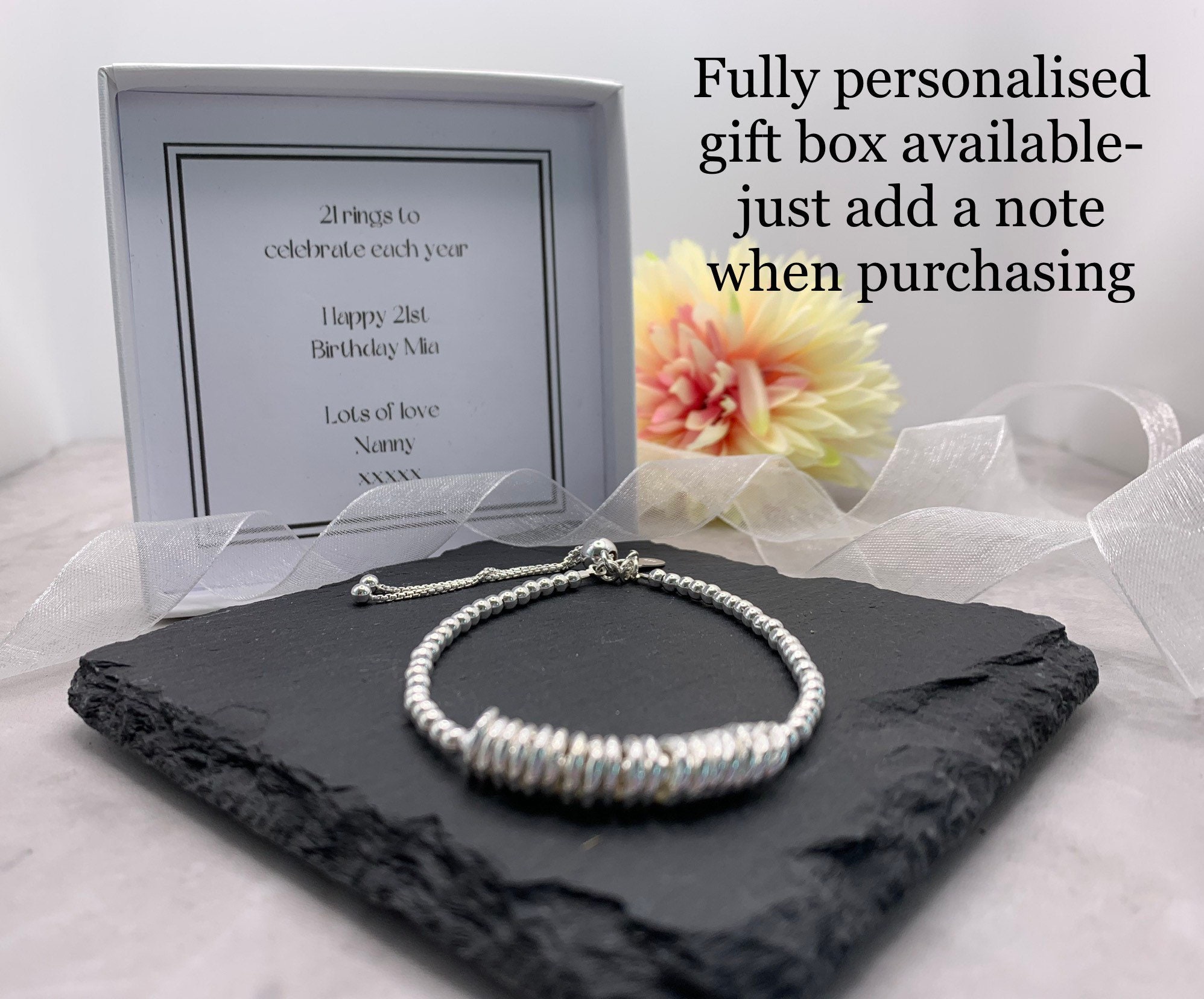 21st Birthday Bracelet. 21st Birthday Gift. Special Birthday