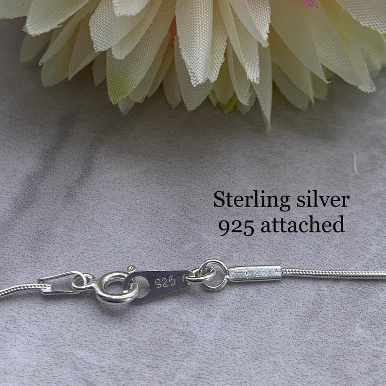 Sterling Silver and rose gold 40th birthday necklace. 40th birthday gift. Mixed metal birthday necklace. 40th gift for her. 40th necklace. image 3