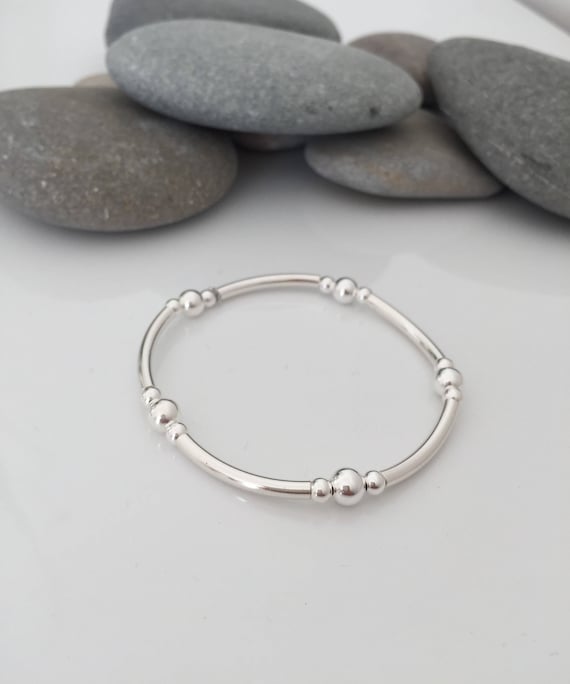 Sterling silver stretch bracelet Sterling silver stretch bracelet