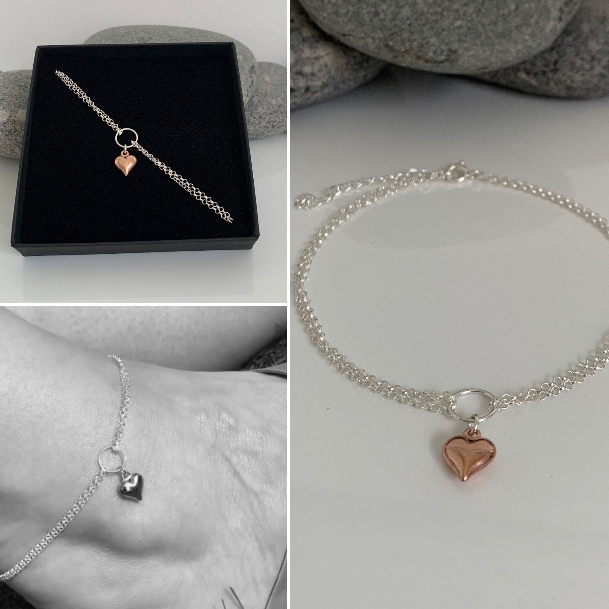 ◆STONEHENgE◆ silver heart anklet SC1770 Sterling Silver Heart Anklet