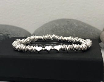 Stunning Links of London Sweetie Bracelet With Blue Diamond
