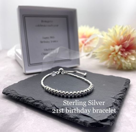 21st Birthday Bracelet. 21st Birthday Gift. Special Birthday