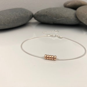 Silver 50th birthday bracelet 50 birthday gift. 50th birthday gift for women. Sterling silver 50th bracelet