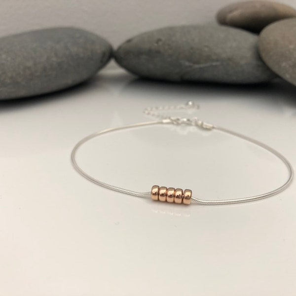Silver 50th birthday bracelet 50 birthday gift. 50th birthday gift for women. Sterling silver 50th bracelet