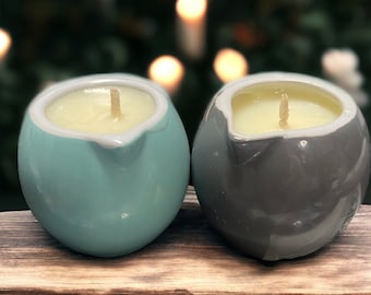 2 x Handmade Massage Candle/Body Oil Candle/Soy Wax/Handpoured