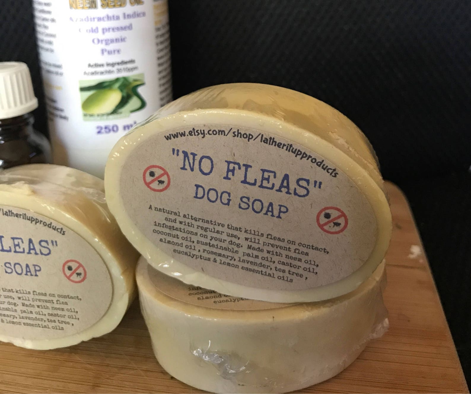 2 x No Fleas Dog Soap Handmade Natural Organic Vegan Etsy