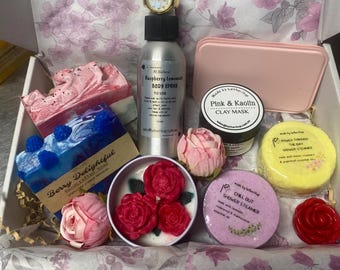 Best Friend Gift Box/ Handmade Soaps, Candle, Body Spray & More/Birthday/Hamper