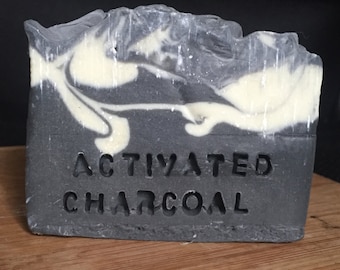 Handmade Natural & Organic Activated Charcoal Soap to treat pimples and acne