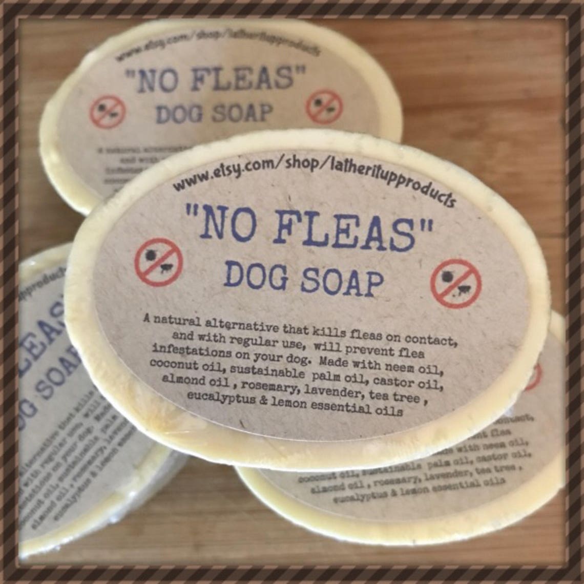 2 x No Fleas Dog Soap Handmade Natural Organic Vegan | Etsy