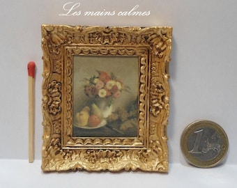 Tableau peinture miniature ( Henri Fantin-Latour )« Fait main (les miennes !)