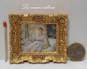 Tableau peinture miniature (Edouard Manet)« Fait main (les miennes !)