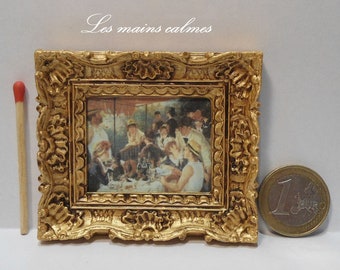 Tableau peinture miniature ( Auguste Renoir )« Fait main (les miennes !)