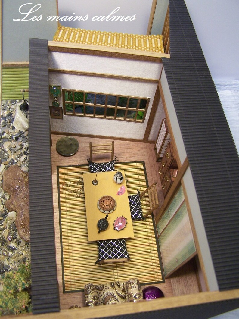 Japanese style model Diorama Miniature Etsy