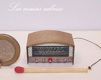 MINIATURE radio set "Handmade (mine!)"