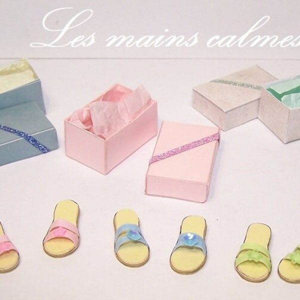 Chaussures sandalettes MINIATURES « Fait main (les miennes !) »