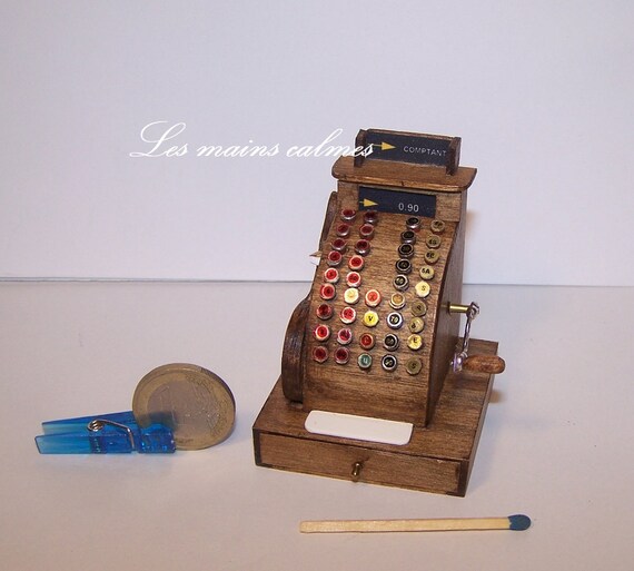 Maison de poupées Cash Register Till Shop Accessoire Miniature