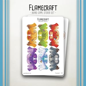 Flamecraft - Board Game Sticker Set