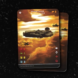 Simpatizante de resistencia (Scavenged YT-1300) - X-Wing Second Edition - Tarjeta Alt personalizada