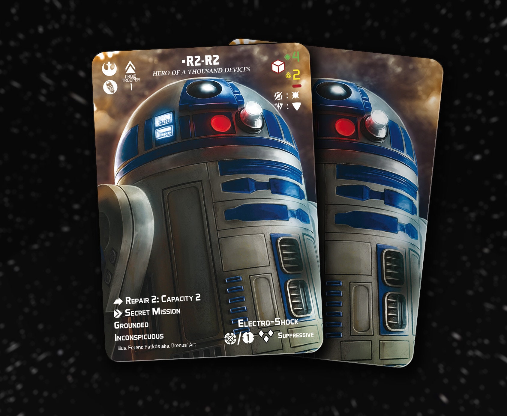 R2 D2 hero of a Thousand Devices Legion Custom Alt Card Etsy