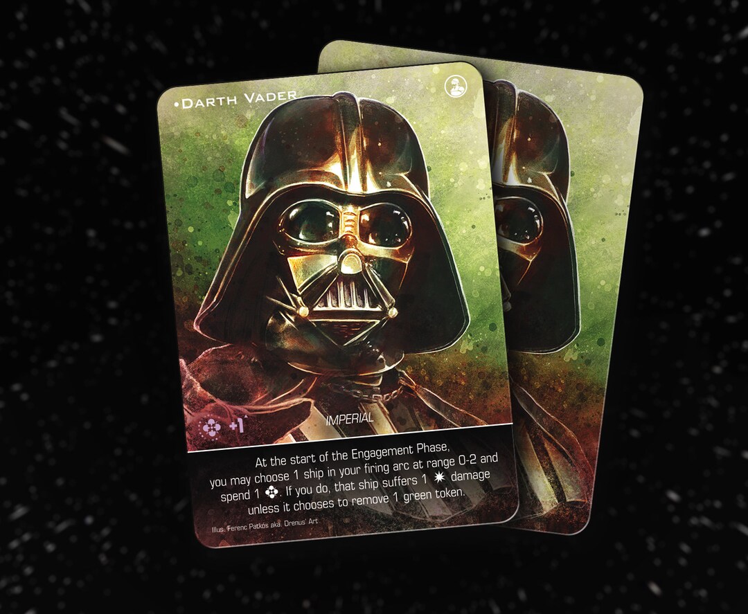 Darth Vader Xwing Second Edition Upgrade Custom Alt Card Etsy
