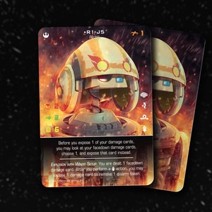 R1-J5 (Fireball) - X-Wing Second Edition - Tarjeta Alt personalizada