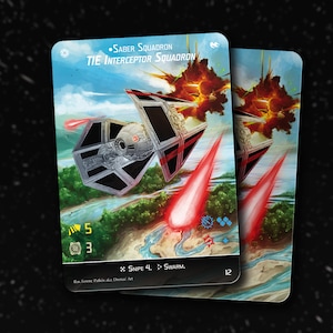 TIE Interceptor Squadron (Saber Squadron) - Armada - Custom Alt Card
